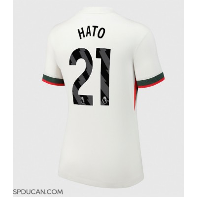 Zenski Nogometni Dres Chelsea Jorrel Hato #21 Gostujuci 2025-26 Kratak Rukav Zenski Nogometni Dres Chelsea Jorrel Hato #21 Gostujuci 2025-26 Kratak Rukav